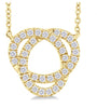 10kt Yellow Gold Trinity Diamond Fashion Pendant