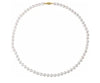 Estate 18kt Yellow Gold 32" Pearl Strand