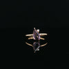 14kt Yellow Gold Geometric Spinel & Diamond Ring