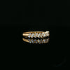 18kt Yellow Gold Round & Baguette Diamond Band