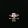 14kt Yellow Gold Radiant Cut Diamond Solitaire Ring
