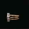 14kt Yellow Gold Radiant Cut Diamond Solitaire Ring