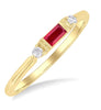 10kt Yellow Gold Ruby Stackable Ring