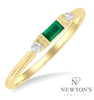 10kt Yellow Gold Emerald Stackable Ring