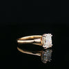 14kt Yellow Gold Cushion Cut Diamond Solitaire Ring