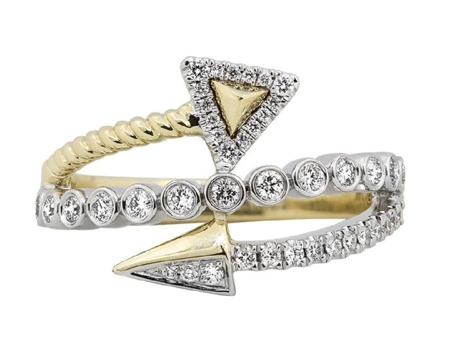 Estate 14kt Diamond Fashion Ring