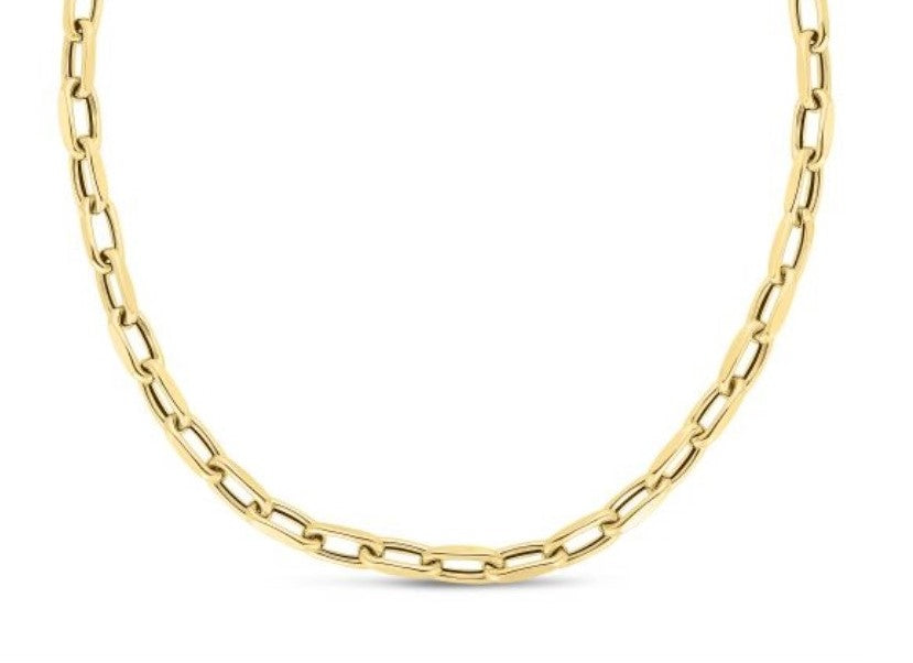 14kt Yellow Gold 6mm French Cable Fashion Link Chain