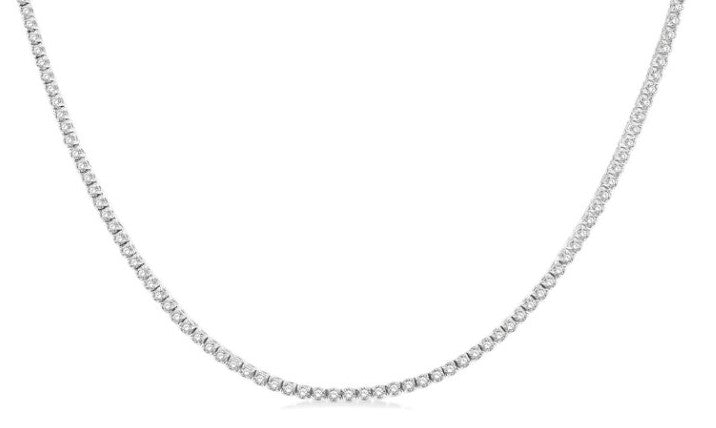 14kt White Gold Diamond Tennis Necklace