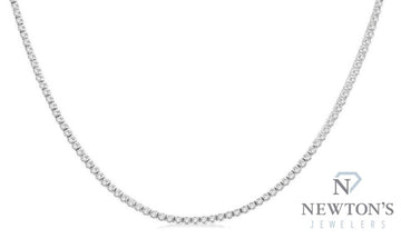14kt White Gold Diamond Tennis Necklace (7.05ct)