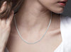 14kt White Gold Diamond Tennis Necklace