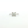 14kt White Gold Princess Cut Diamond Solitaire Ring
