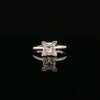 14kt White Gold Princess Cut Diamond Solitaire Ring