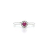 14kt White Gold Ruby and Diamond Ring