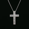 14kt White Gold Diamond Cross Pendant