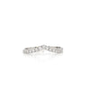 14kt White Gold & Diamond Contour Band