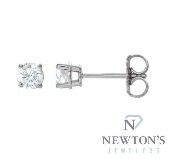 14kt White Gold Diamond Ear Studs (0.50ct Tw)