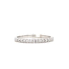 14kt White Gold & Diamond Stackable Band