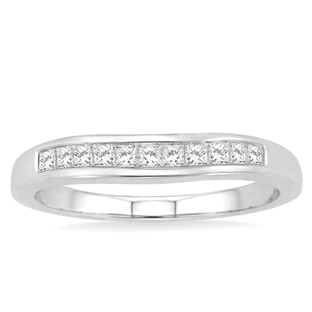 14kt White Gold Diamond Band