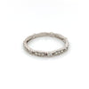 14kt White Gold & Diamond Stackable Band (0.13ct)