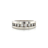 Estate 14kt White Gold Channel Set Diamond Band