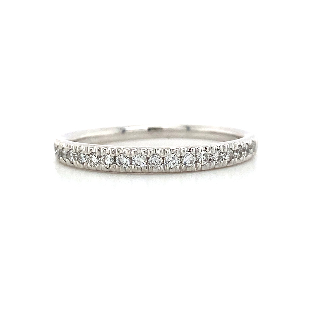 14kt White Gold Diamond Stackable Ring (0.19ct)