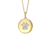 14kt Yellow Gold Diamond Pawprint Charm