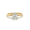 14kt Yellow Gold Oval Diamond Engagement Ring (0.70ct)