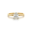 14kt Yellow Gold Oval Diamond Engagement Ring (0.70ct)