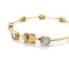 14kt Yellow Gold Diamond Illusion Bracelet