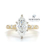 14kt Yellow Gold Marquise Cut Engagement Ring