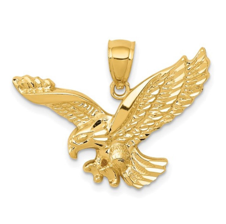 14kt Yellow Gold Eagle Pendant