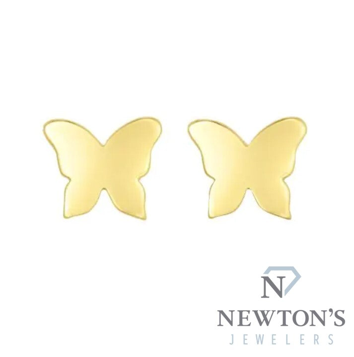 14kt Butterfly Ear Studs