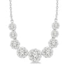 14kt White Gold 1 Ctw Lovebright Diamond Necklace