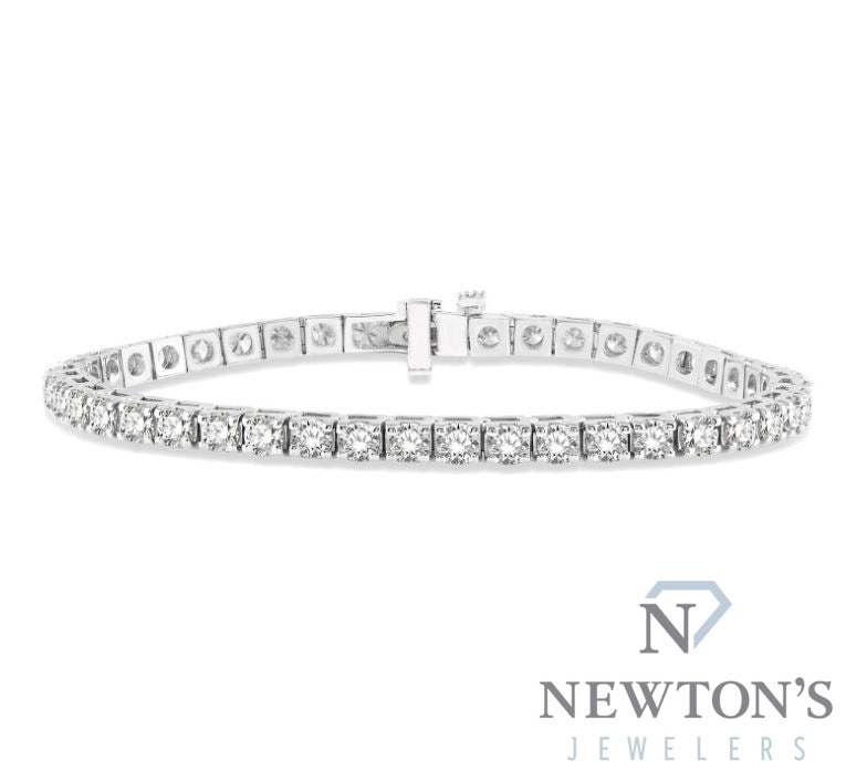 14kt White Gold Diamond Tennis Bracelet (7.00ct)