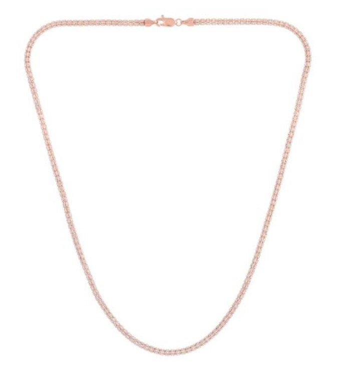 14kt Two-Tone Ice Chain 18"