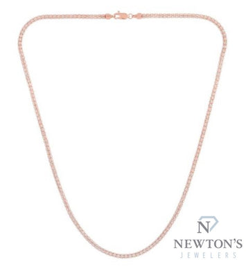 14kt Two-Tone Ice Chain 18