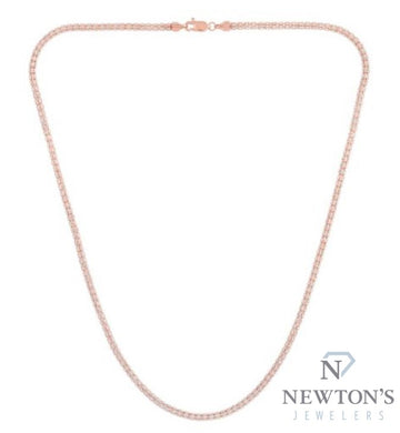 14kt Two-Tone Ice Chain 18"