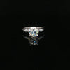 14kt White Gold Round Diamond Engagement Ring