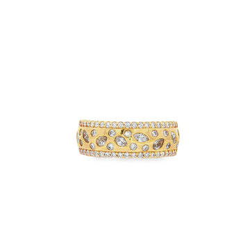 14kt Yellow Gold Multi-Shape Diamond Band
