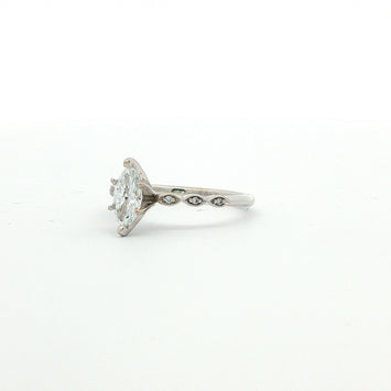 14kt White Gold Marquise Diamond Engagement Ring
