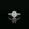 14kt White Gold Oval Diamond Engagement Ring