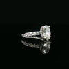 14kt White Gold Oval Diamond Engagement Ring