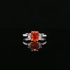14kt Two-Tone Mandarin Garnet and Diamond Ring