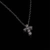 14kt White Gold Diamond Cross Pendant and Chain