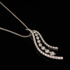 Estate 18kt White Gold Diamond Cascade Pendant 0.50ct