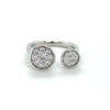 18kt White Gold Diamond Couture Ring .75ct tw