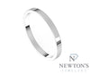 14kt White Gold 2mm Flat Wedding Band