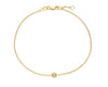 14kt Yellow Gold Solo Diamond Bracelet 7"