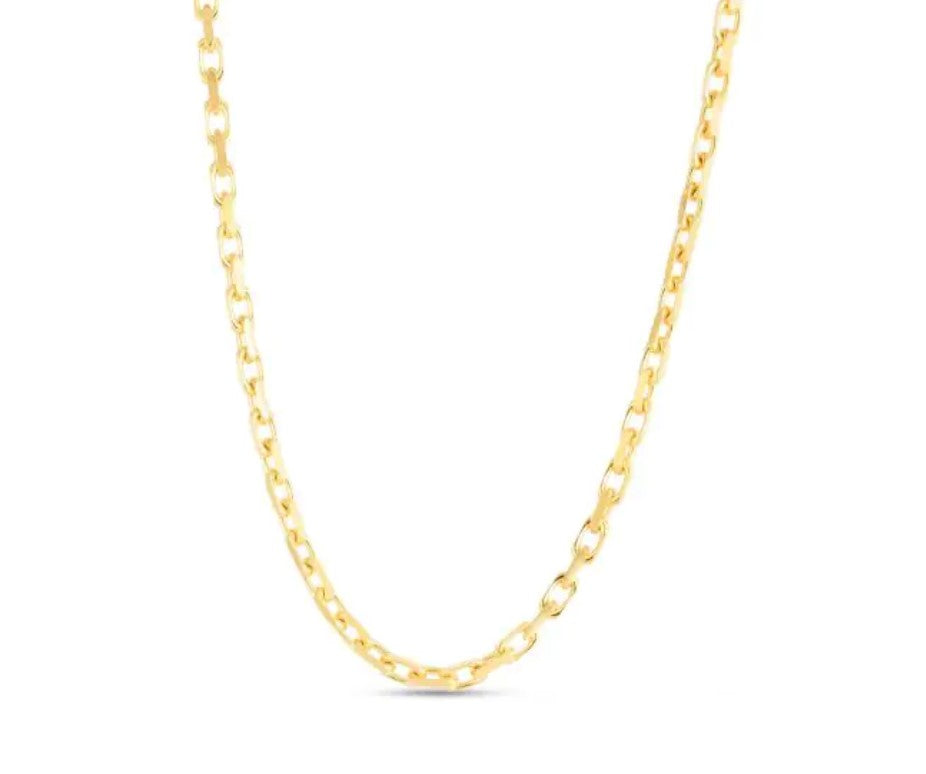 14kt Yellow Gold French Cable Chain 18"