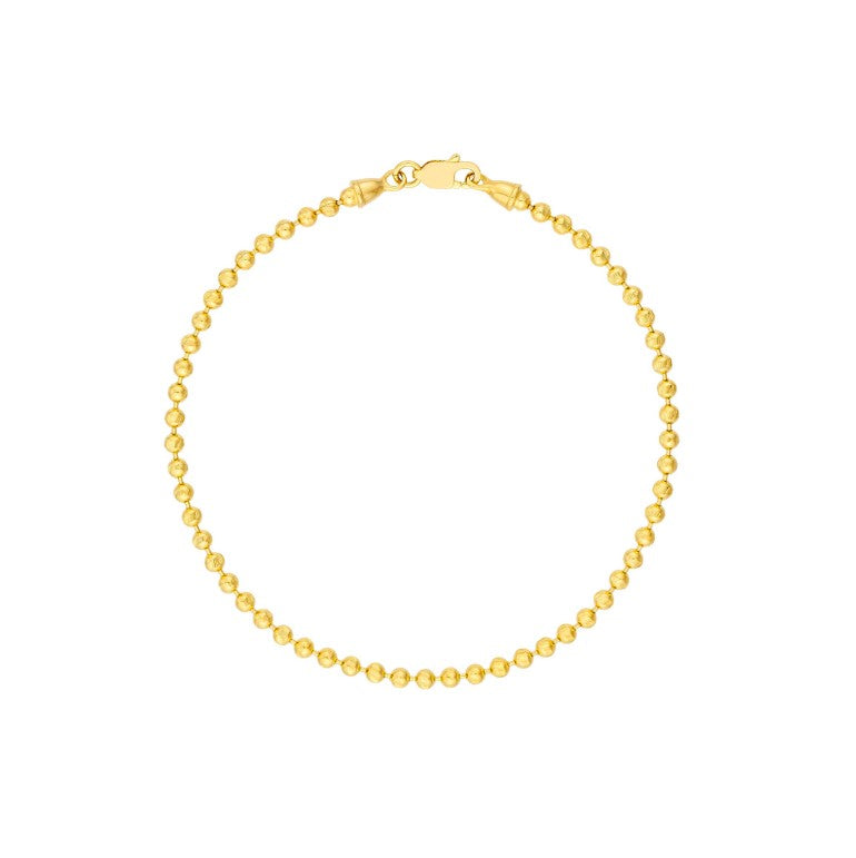 14kt Yellow Gold Beaded Bracelet